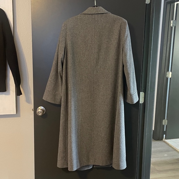 Fleurette vintage Merino Extra Fine Virgin Wool Open Front Coat M/L - Picture 8 of 10